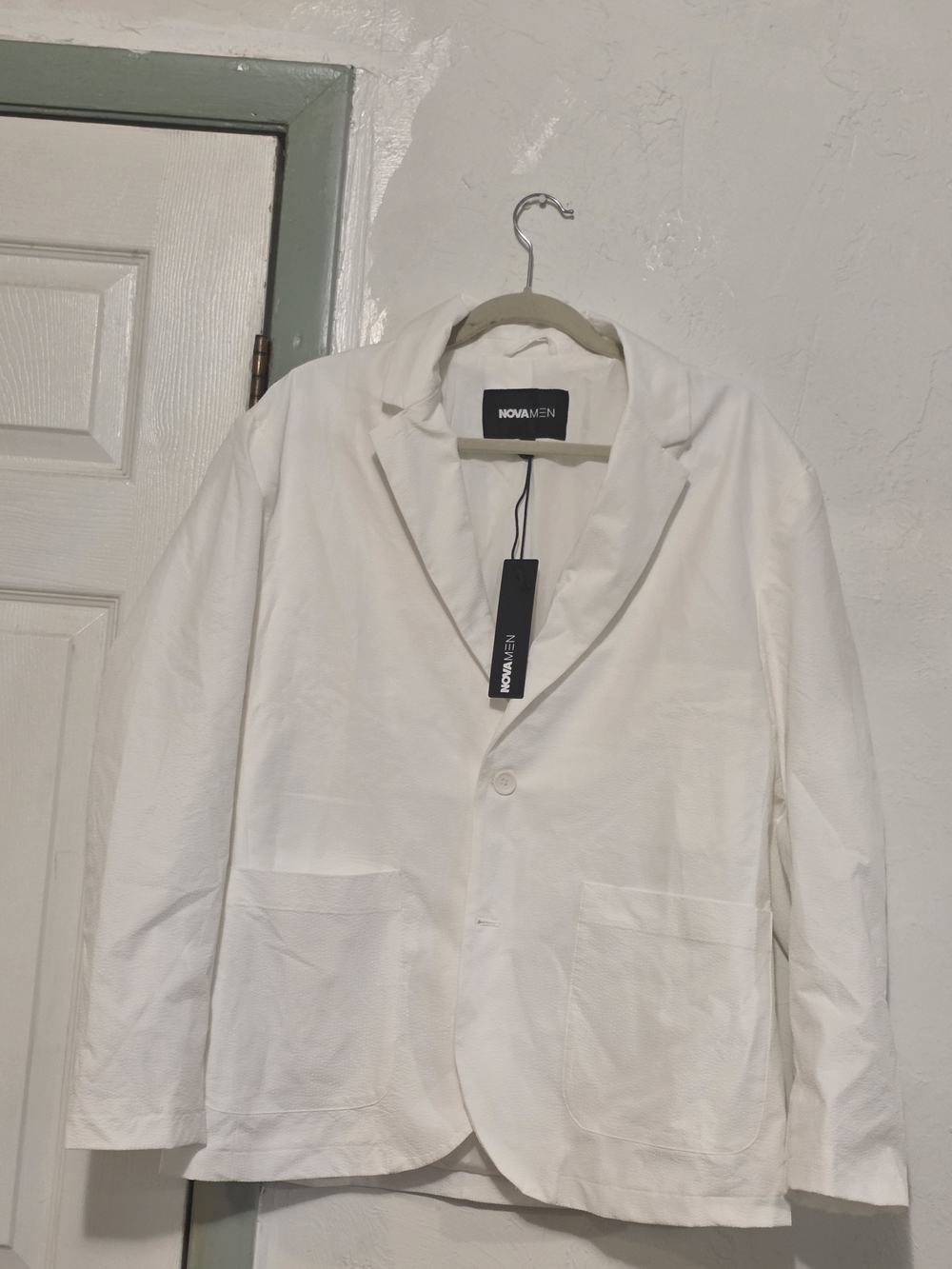 Men's Lightweight White Shirt Jacket